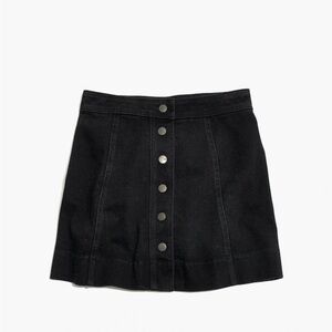 Madewell Metropolis Snap Jean Skirt
